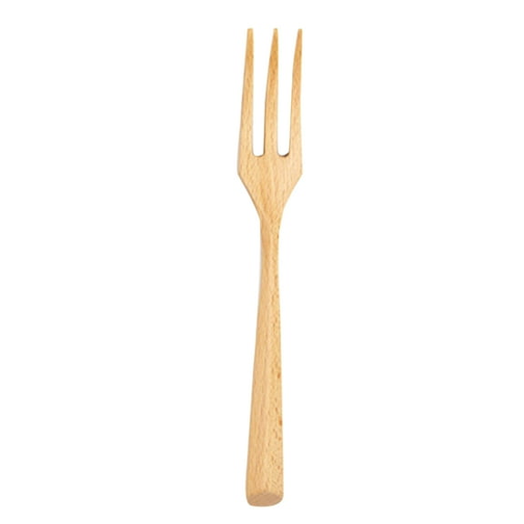 MLINS Fork for Food Serving EcoFriendly AntiRust Beige Color Great for Western Dining 3Teeth Design