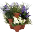 thumbnail image 1 of Pure Garden Stacking Flower Pot Tower- Space Saving Set, 1 of 3