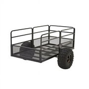 Elevate Outdoor Steel Yard Trailer with Detachable Rails and Tilt Bed  1,200 lb. Capacity