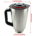 thumbnail image 5 of Felji Stainless Steel 6 Cup Blender Pitcher, for Oster Osterizer Blenders, 5 of 5