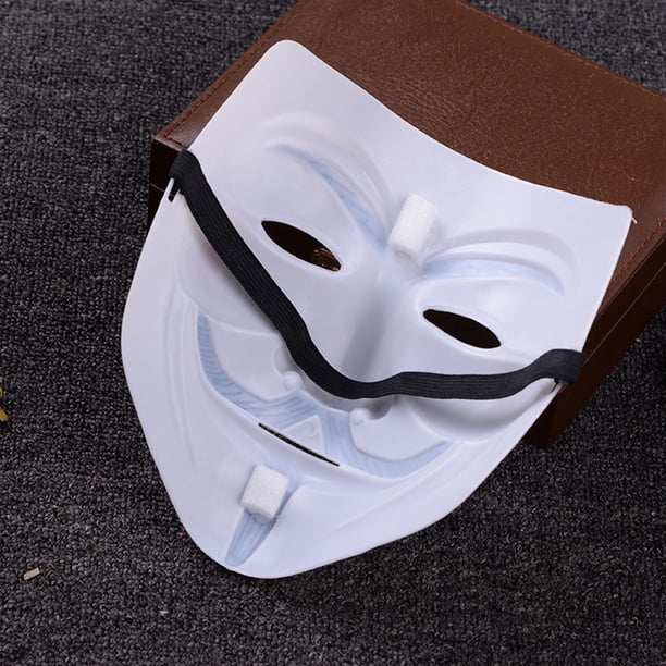 Máscara de Vendetta, máscara de terror para disfraces de Halloween para adultos, accesorios elegantes