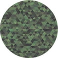 thumbnail image 1 of Ahgly Company Machine Washable Indoor Round Transitional Fall Forest Green Area Rugs, 3' Round, 1 of 7