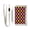 Pink and Orange Checkered, variant on JIALIOU Nylon Trifold Card Wallet with ID Window Zipper Pocket for Men Women Teen Navy Blue Burgundy Houndstooth