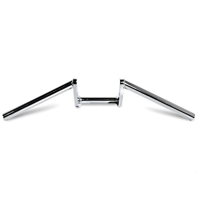 Krator Motorcycle Handlebar 1" Chrome Z-Bars Cruiser Bike Compatible with Victory Hammer 8-Ball