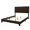 Charcoal, variant on Twin Bed with Chrome Nailhead Trim and Solid Wood Structure / Ensures Durability in the Bedroom