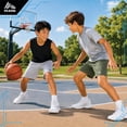 thumbnail image 3 of RBX Boys Athletic Shorts - 2 Pack Performance Mesh Jersey Gym Shorts with Elastic Waistband (8-16), 3 of 7