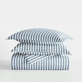 thumbnail image 5 of Duvet Cover Set - Ultra Soft & Breathable - Navy Rugged Striped for King Size Bedding by Comfort Canopy, 5 of 13