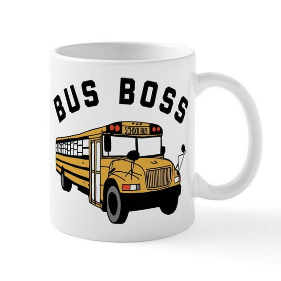 CafePress - Bus Boss - 11 oz Ceramic Mug - Novelty Coffee Tea Cup