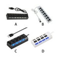 thumbnail image 2 of High Speed 4/7 Port USB Hub 7 Port hub PC USB hub Power on/off Switch Expander PC Notebook Laptop Multiple Converter Adapter Splitter, 2 of 8