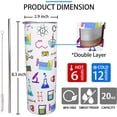 thumbnail image 4 of Chemistry Gift Chemistry Teacher Mug Chemistry Tumbler Cup Chemistry Teacher Gift for Women Men 20 Oz Stainless Steel Insulated Water Bottle With Lid and Straw, 4 of 6
