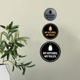 thumbnail image 3 of Circle My Kitchen, My Rules Sign (Blue) - Small, 3 of 5