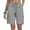 Gray women cargo shorts a1, variant on Women's Cargo Drawstring Loose Shorts Casual Solid Vacation Beach Hiking Activewear Bermuda Pants Summer Travel Lounge Trousers, Black S