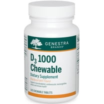 Genestra Brands D3 1000 Chewable | Vitamin D Supplement | 120 Chewable Tablets | Natural Blackcurrant Flavor