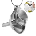 thumbnail image 2 of Juego de embudos de cocina YEVIOR de acero inoxidable, 3 tamaños, 2 of 7
