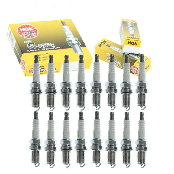 16 pc NGK G-Power Spark Plugs compatible with Mercedes-Benz CLK55 AMG 5.5L V8 2003-2006
