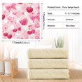 thumbnail image 3 of 6PCS Dish Towels and Dish Cloths Reuseable Dishcloths Sets for Washing Dishes, Cooking, Baking Size 11" x 11" Cherry and Pink Bow Pattern, 3 of 9