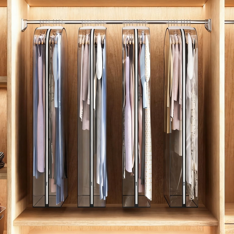 Tripumer Clear Garment Bags, Set of 3 with Gussets photo 2