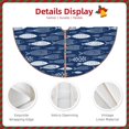 thumbnail image 3 of Fotbe Ornamental Fish Pattern Christmas Tree Skirt, Tree Skirts Plush Christmas Decorations, Christmas Tree Skirts Xmas Decorations Holiday Party Decor-36", 3 of 6