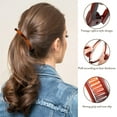 thumbnail image 6 of ZYNERY 20pcs Banana Hair Clips Set, Shatterproof Resin Hair Clips, 90s Vintage Vintage Grip Comb, Fishtail Ponytail Holder Clips, Hair Accessories for Women Volumizing Ponytai, Thick Hair & Updos, 6 of 7