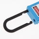 thumbnail image 4 of Candado de seguridad de seguridad con llave diferente y 2 llaves de plástico PVC Azul, 4 of 8