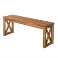 thumbnail image 2 of X-Frame Patio Bench in Brown, 2 of 6