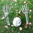 thumbnail image 4 of Skull Decoration Prop Plastic Skeleton Head Halloween Day Coffee Bars Ornament, 4 of 5