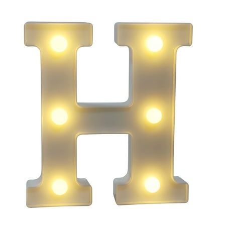 

Kaacd LED Letter Lights Light Up Plastic Letters Standing Hanging Warm Wihte Light