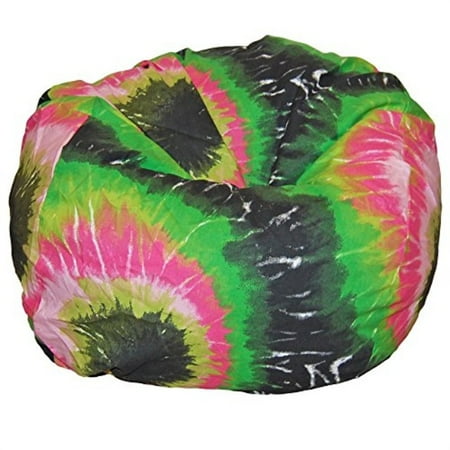 Ahh Products Tie Dye Pink Multi Washable Kid Bean Bag Chair