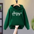 thumbnail image 2 of FINALGANG Kids Boys Girls Hoodie With Shamrocking Cartoon Graphic Loose Fit Long Sleeve Pullover Sweatshirt For Casual Daily Wear Classic Top, 2 of 3
