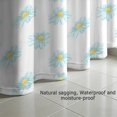 thumbnail image 5 of 72x72 Inch Fabric Shower Curtain Waterproof Polyester, Daisy Floral Print, 5 of 6