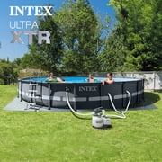 INTEX 20ft x 48in Ultra XTR Above Ground Swimming Pool, Sand Filter Pump, Automatic Vacuum Cleaner