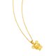 thumbnail image 5 of Collar de ratón chapado en oro, aleación simple, colgante decorativo de ratón macizo para mujer (dorado sin cadena), 5 of 7
