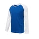 thumbnail image 1 of pstuiky camisas de manga larga para hombre, Blusa informal de manga larga con cuello redondo y bloques de color para hombre Tops de talla grande para hombre m, 1 of 7