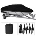 thumbnail image 6 of 20-22Ft Waterproof Boat Cover Trailerable Heavy Duty Pontoon Black Fit for V -Hull, Tri-Hull, Runabout, 6 of 7