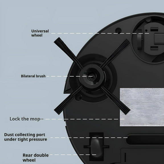 ZEPARO Robot Vacuum and Mop,Self-Emptying,5500 Pa Max Suction,DuoRoller Brush,Hands-Free Cleaning for up to 7 Weeks,Precise Navigation,Perfect for Hard Floors,Carpets,and Pet Hair