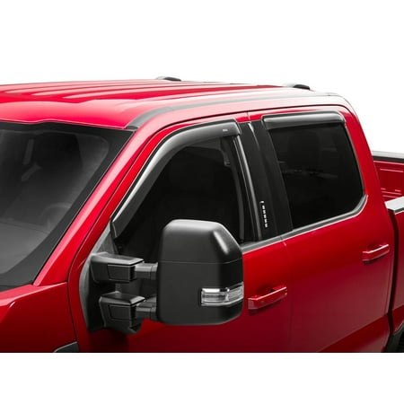 Auto VentShade (AVS) by RealTruck Outside Mount Ventvisor® Window Deflectors 4 Pc Fits 2015-2024 Ford F150 SuperCrew  22-24 F150 Lightning  17-24 F150 Raptor  17-24 F250  F350  F450  F450 Crew Cab
