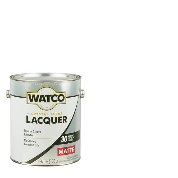 2 Pack, Clear, Watco Lacquer Wood Finish Matte - 333690, Gallon