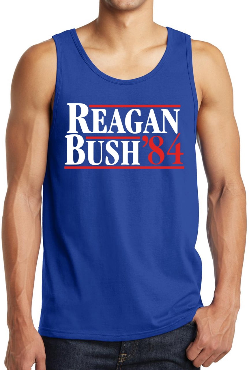 YM Wear Ronald Reagan Bush 84 Cool Retro Tank Top 3X-Large, Royal Blue T Shirt