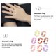 thumbnail image 3 of unbranded 8Ud Anillo Decorativo Para Mujer Con Estilo De Multicolor En Material Resina, 3 of 8