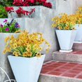 thumbnail image 6 of Sinhoon 10 Bundles Artificial Flowers Outdoor UV Resistant Plastic Plant Silk Flower, Faux Fake Flower Greenery Shrub Plant Indoor Outdoor Home Garden Decor (Yellow), 6 of 13