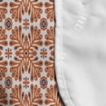 thumbnail image 4 of Scandinavian Microwave Oven Cover, Flower Like Motifs Folk Art in Tangerine Tones, Water Resistant Organizer with Pockets for Kitchen, 36" x 12", Burnt Sienna Sky Blue, by Ambesonne, 4 of 4