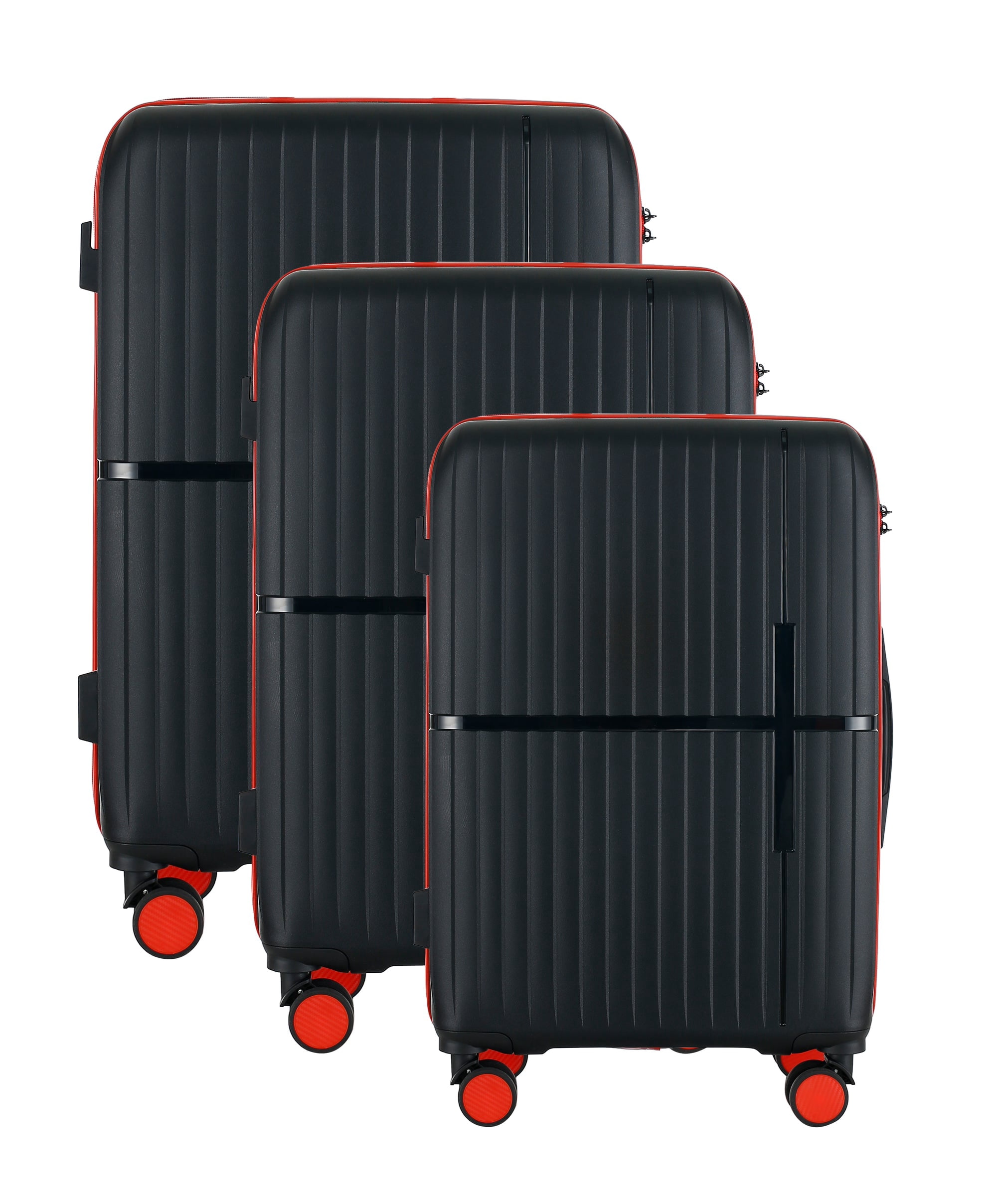 GALA 3-Piece Luggage Set - Polycarbonate Hardshell, Lightweight, 360° Dual Spinning Wheels, Combo Lock - 20", 24", 28"