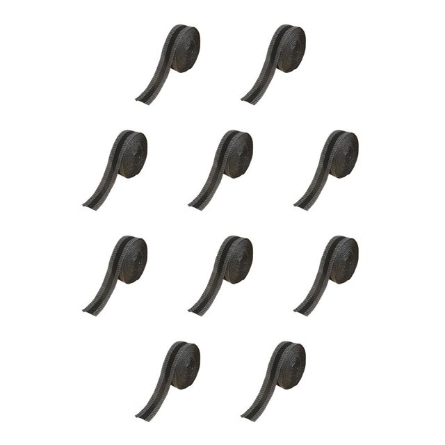 Wosthever Pantalones autoadhesivos de hierro en el borde Acortar Pantalones de reparación Chaqueta Suministros de tela de costura para el hogar Negro 2m 10piezas Wosthever CBP285149