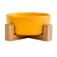 thumbnail image 1 of Plato de cerámica para perros y gatos con soporte, bonitos cuencos pesados para mascotas, fijados para gatos y perros de tamaño pequeño, 1 of 5