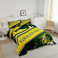 thumbnail image 3 of Erosebridal Rugby Sports Bedding Set Queen Size Green Bay Comforter Set American Football Gifts for Football Fans Women Men Football City Comforter Yellow Room Decor, 3 of 7