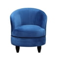 thumbnail image 2 of Sophia Swivel Accent Chair in Blue Velvet, 2 of 7