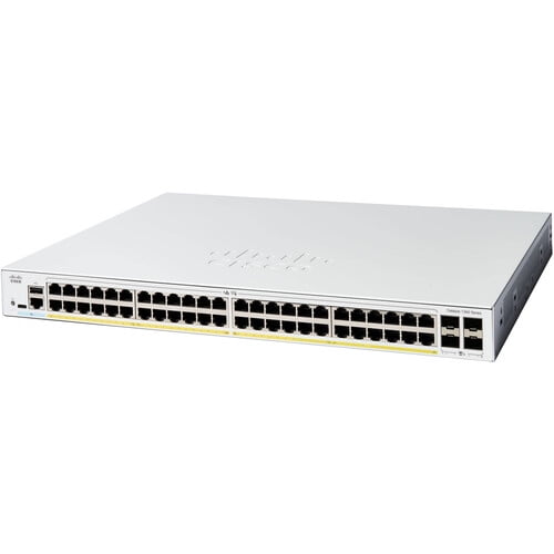 Cisco Catalyst C1300-48FP-4X 48-Port PoE  Managed Switch – 740W Power Budget, 4x 10G SFP  Ports – New Sealed