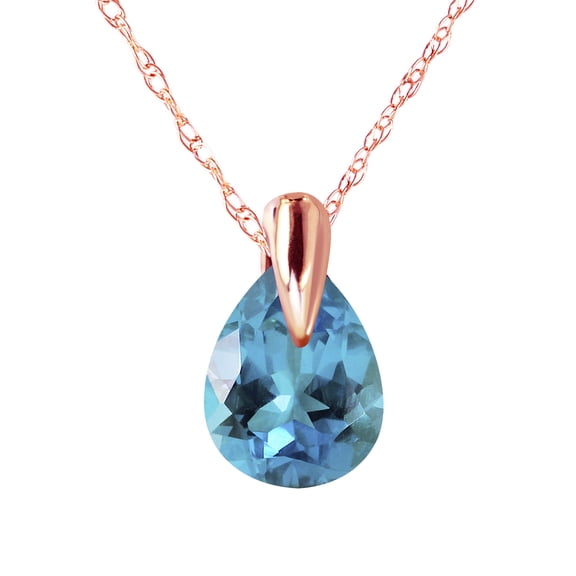 Galaxy Gold GG 14K Rose Gold 0.68 Carat Gemstone Pendant Necklace - Balance & Intuition - 16" to 24" - Fine Jewelry for Women