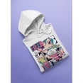 thumbnail image 3 of Smartprints Mens Graphic Hoodie White - Ramen Comic Cotton Blend Regular Fit, 3 of 4