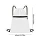 thumbnail image 2 of Mochila deportiva impermeable con cordón y bolsillo pequeño - Bolsa ligera de tela Oxford para gimnasio, viajes, artículos esenciales de fitness Aestivo | Blanco | AESTIVO, 2 of 6